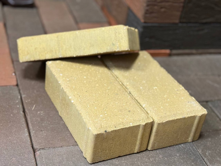 Брусчатка «Кирпич» 200x100x40 (1,73 кг.) жёлтая