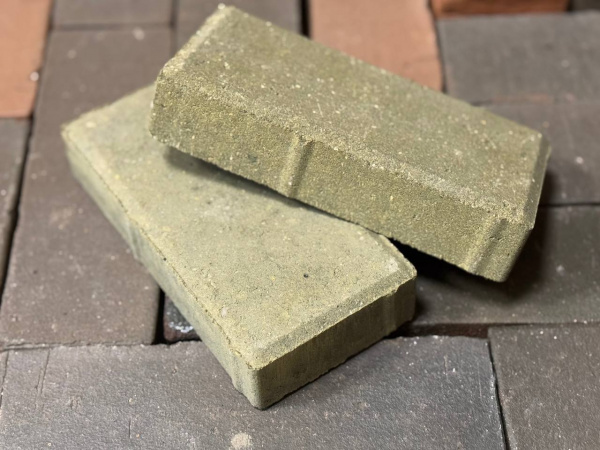 Брусчатка «Кирпич» 200x100x40 (1,73 кг.) олива