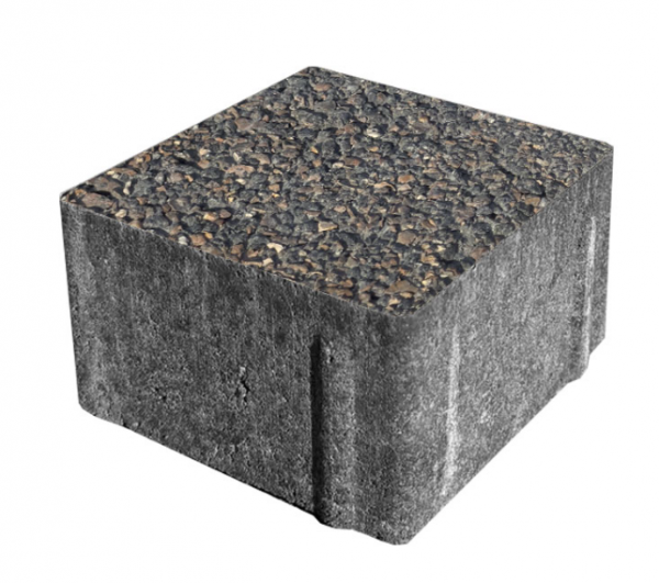 Брусчатка «Квадрат-III» (300x300x80 мм) серия Премиум Гранит Галактика