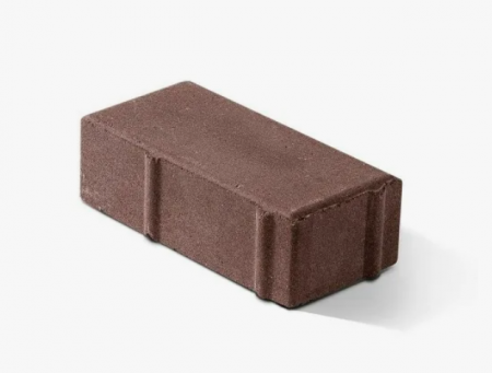 Брусчатка «Кирпич» 200x100x40 (1,73 кг.) шоколадная